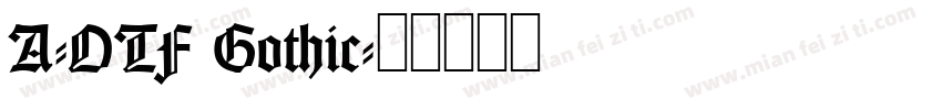 A-OTF Gothic字体转换